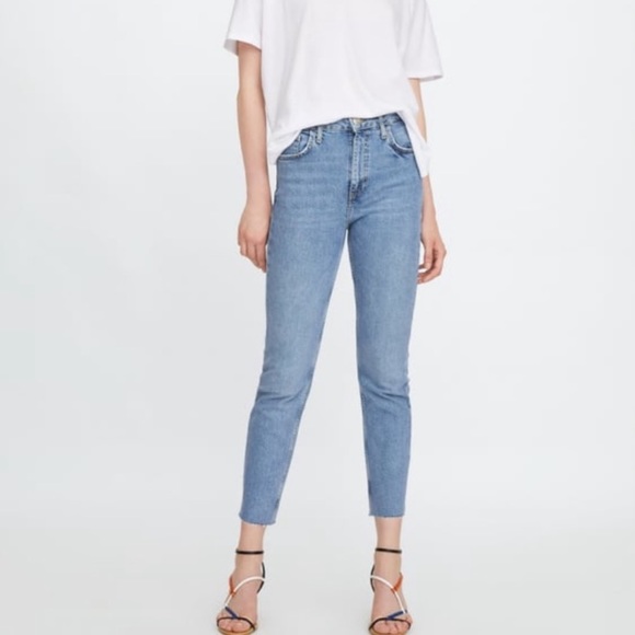 NWT Minimalist Streetwear Zara slim fit high rise ankle length jeans - Picture 4 of 8